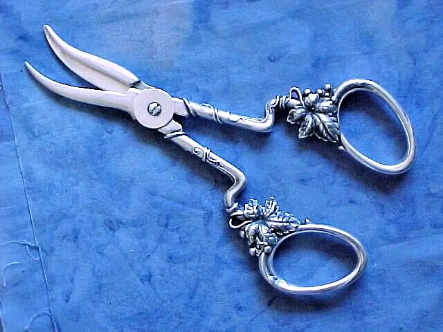 Early 20Th Century Tiffany & Co. Signed Sterling Silver 6-1/2" Grape Shears 1300