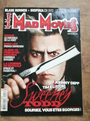 W GIBSON MAD MOVIES N°214 SAM RAIMI LA HORDE DOSSIER COMEDIES MUSICAL 