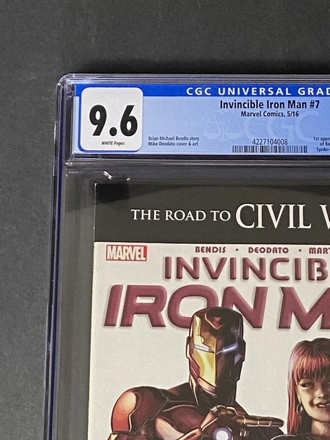 Invincible Iron Man #7 CGC 9.6 First Cameo App Riri Williams Ironheart DISNEY 2