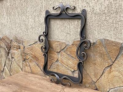 Hand Forged Mirror Iron Anniversary Gift Frame Picture