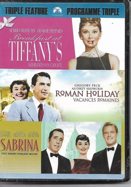Breakfast at Tiffany's! Roman Holiday! Sabrina! Triple Feature! Aubrey Hepburn!