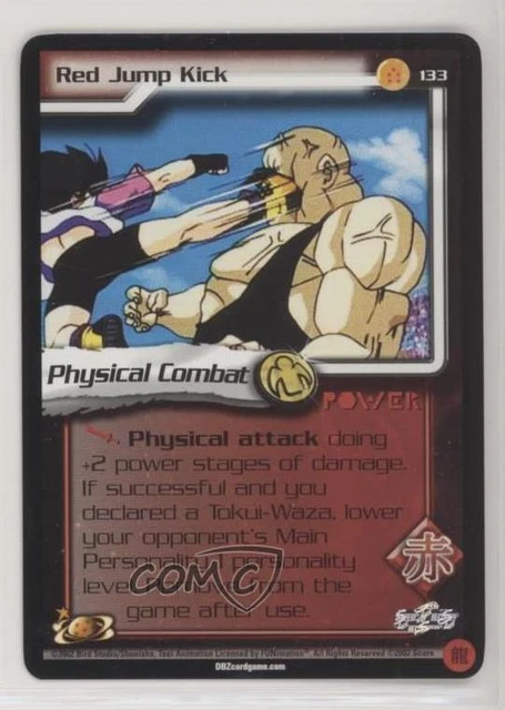 2002 Dragon Ball Z TCG: World Games Limited Red Jump Kick #133 gl9