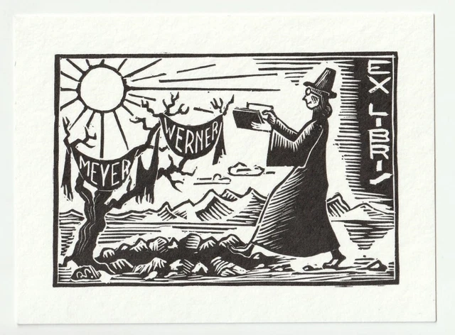 ANDRE STUDER: Exlibris für Werner Meyer