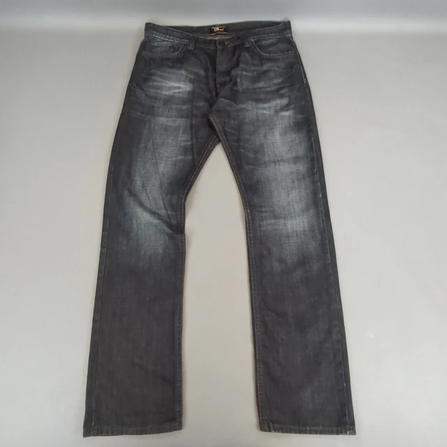 LTB Jeans Mens W 36 L 34 Blue Denim Slim Fit Low Button Fly Distressed Handmade