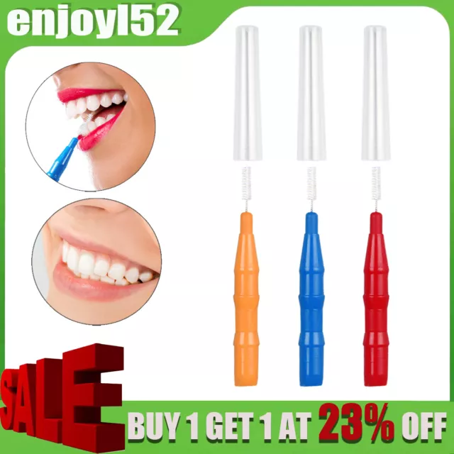 20/30/50pcs Interdental Brush Floss Sticks Tooth Floss Head Toothpick Cleaning