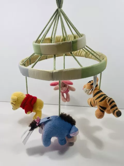 Classic Winnie the Pooh Mobile Crib Piglet Tigger Eeyore Disney baby plush doll