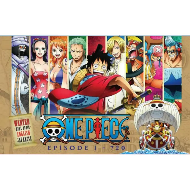DVD doblado en inglés de la colección One Piece Luffy Anime TV Series...