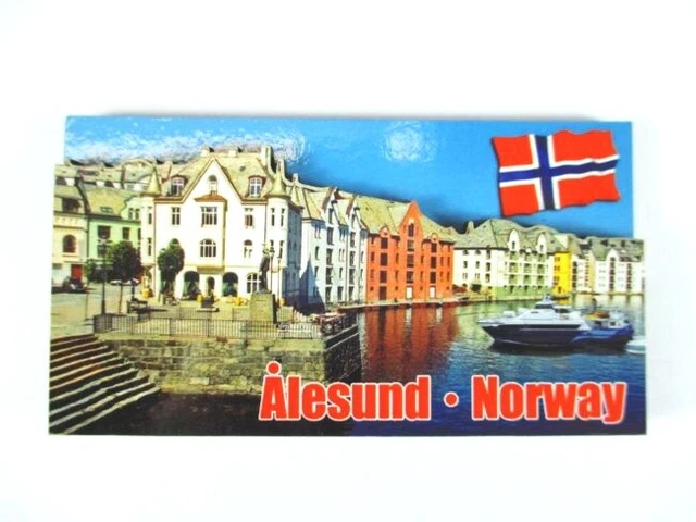 Imán De Nevera De Stavanger, Noruega - Souvenir De Viaje - Diseño Fotográfico Brillante