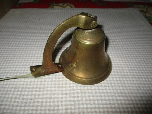 Alte Schiffsglocke Messing Durchmesser 10 cm 19 428