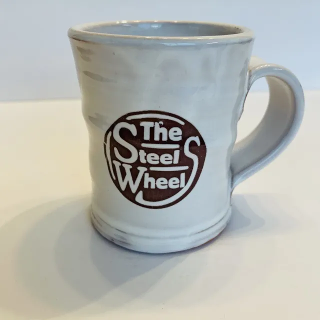 Redware Studio Pottery Mug/"The Steel Wheels"/Hand Thrown by Justin Rothshank