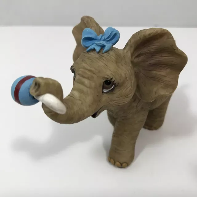 Elephant Figurine Hamilton Collection Safe And Sound 1996