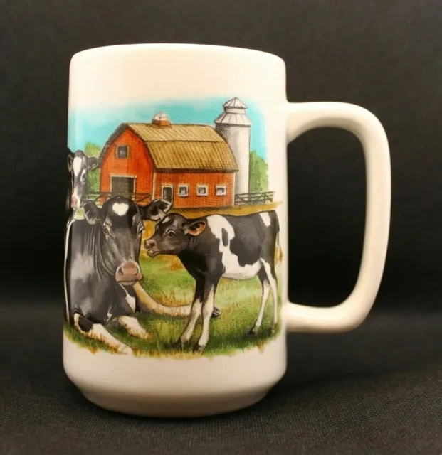 Otagiri Advantage Collection Cows Mug Kurt R Kress Artist Stanley Papel 16 oz