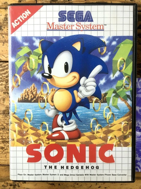 SONIC 1 THE Hedgehog Complet Boîte Notice Sega Master System Pal Euro ...