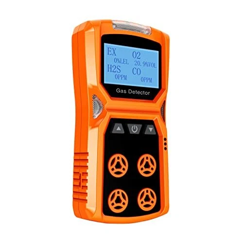 Gas Detector CHNADKS 4 Gas Monitor H2SO2CO and LEL Multiple Indicator with Vi...