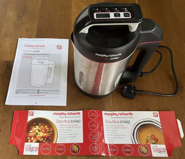 Morphy Richards 501014 Sauté & Soup Maker, 1.6L Capacity, Excellent Condition.