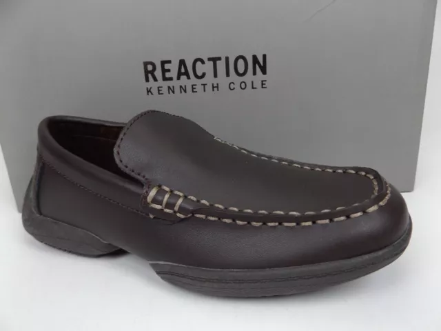 Kenneth Cole Reaction Driving Dime Le Loafer Kids Youth, Sz 1.0 M, Brown  1643