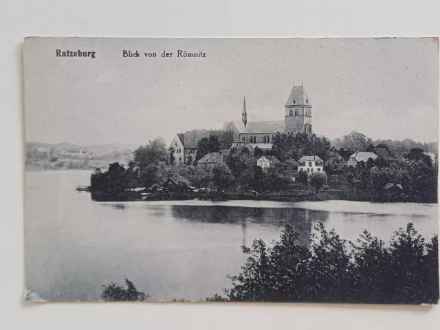 Ratzeburg, Blick von der Römnitz, alte Postkarte ca. 1915