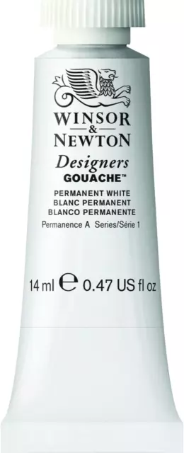 Winsor & Newton, Designers Gouache, Permanent White - 14 ml