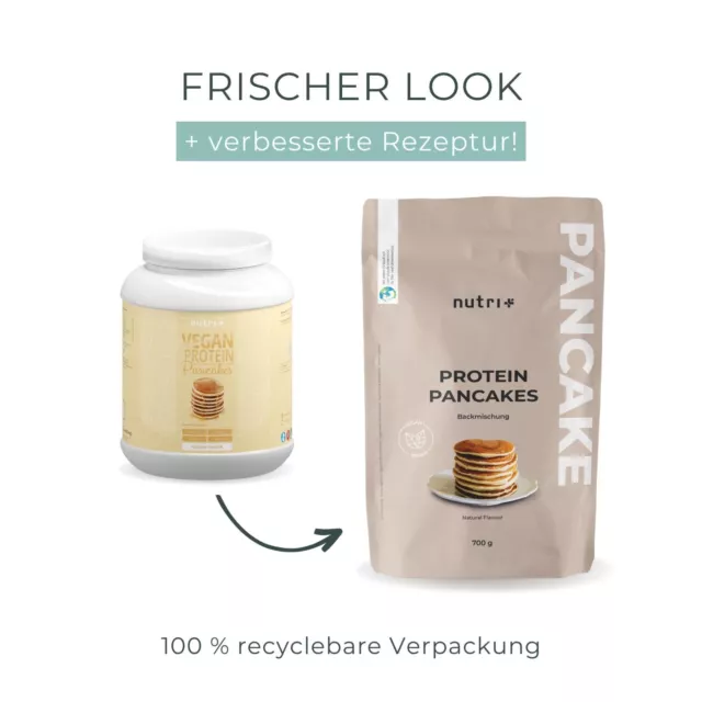 PROTEIN PANCAKES 700g - Eiweiß Pfannkuchen Vegan 0,7kg - Pancake für die Pfanne 3