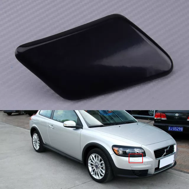 Right Front Bumper Headlight Washer Cover Cap Fit For Volvo C30 2008-2010 Black