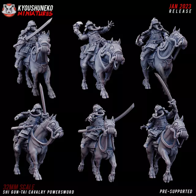 SHI GUN-TAI SWORD, Tabletop Sci-fi Warrior Wargames WW2 Cavalry Unit ...