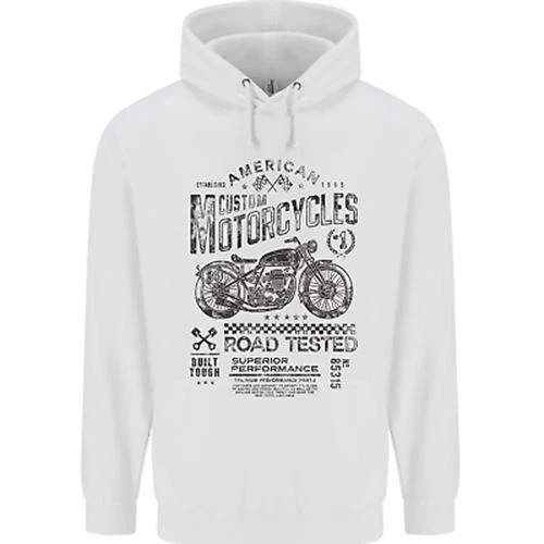 Felpa con cappuccio americana personalizzata moto biker moto bambini