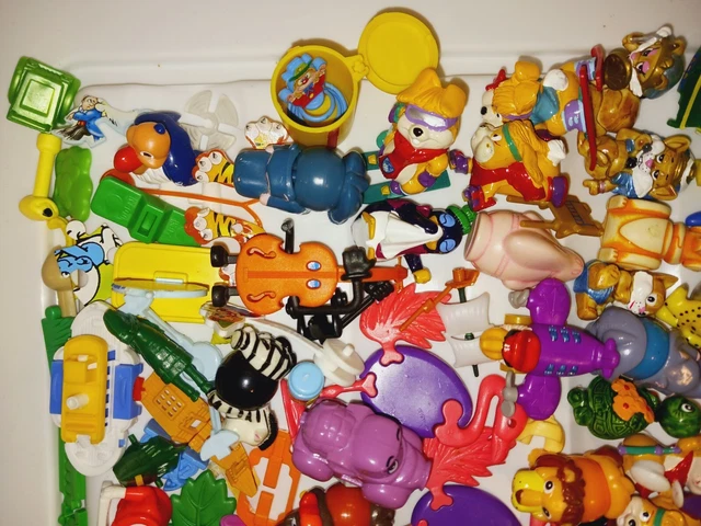 HUGE VINTAGE KINDER EGG Ferrrero toy lot SMURFS, YOGI BEAR, CARS