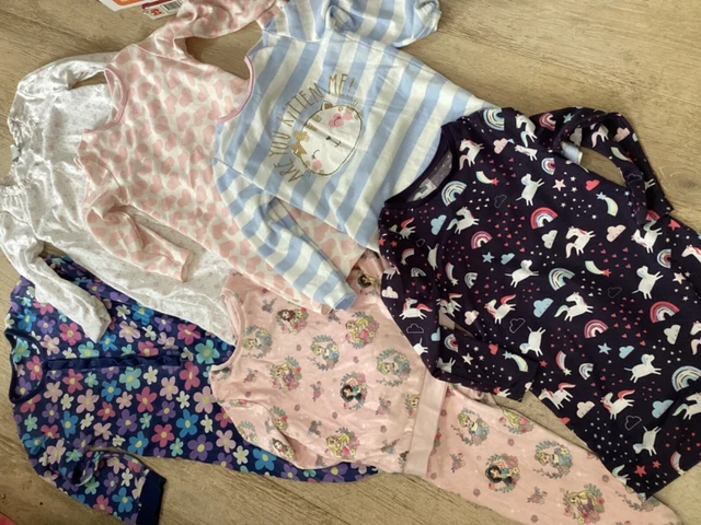 Ragazze 3-4 anni, pratico pacchetto pigiama