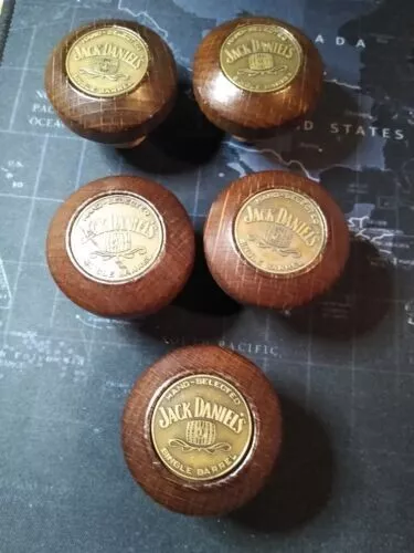 Quantity 5 Jack Daniels cork stopper Single Barrel Signature bottle medallion