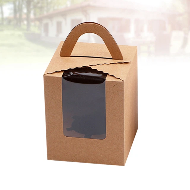 50 Pcs Cookie Carrier with Lid Easter Cake Containers with Lids Open The Window
