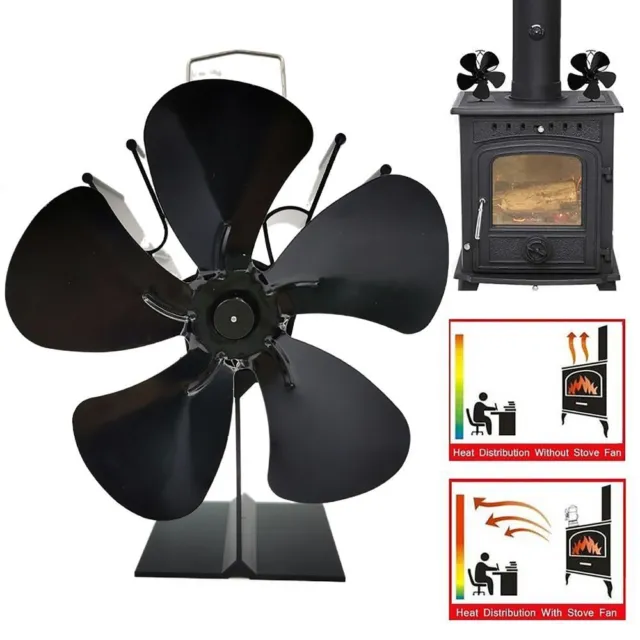 No Power Required Thermal Power Fireplace Fan  Outdoor/Indoor Use