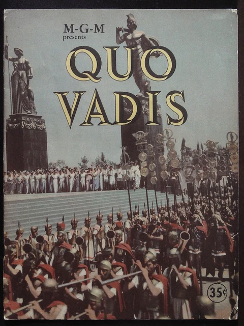 Quo Vadis Program Book 1951 Robert Taylor, Deborah Kerr, Peter Ustinov