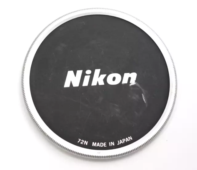 Nikon Genuine Original NIKKOR 72N Metal Front Lens Cap 72mm Screw-in