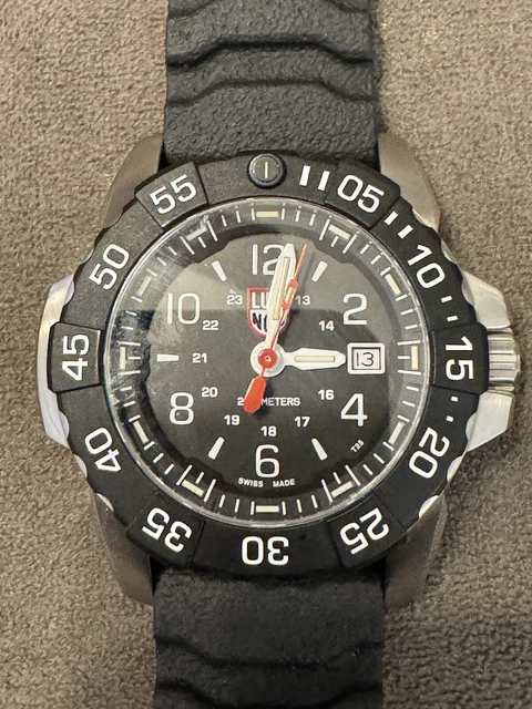 Luminox Orologio Uomo XS.3601.BO.NSF - Cassa 44mm Nero Caucciù Impermeabile 20 Bar