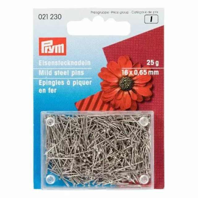 € 1,64/10g) Prym Agujas de Coser 0 , 65x16 MM Color Plata 25G Art.021230