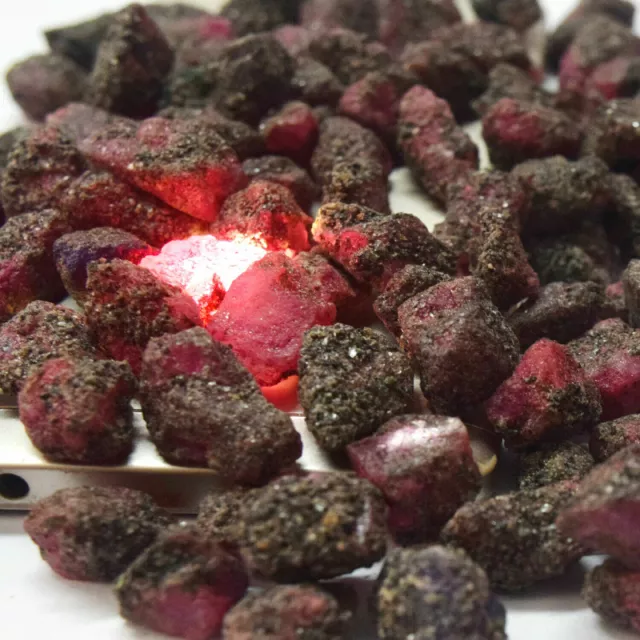 150.00 Ct. Natural Untreated Red Ruby Certified Raw Rough Loose Gemstone Lot VR