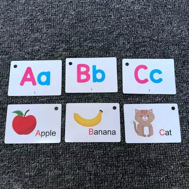 Alphabet Flash Cards A-Z Kids Toddlers Preschool Early Learning Resource' P0C3