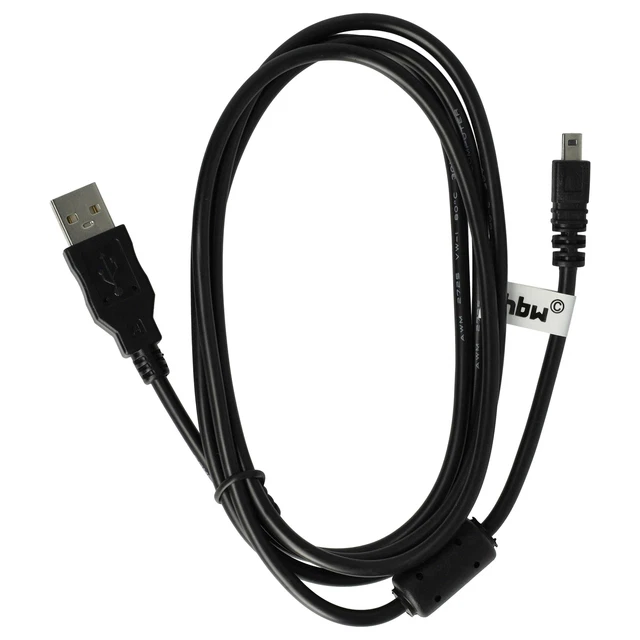 Vhbw Cavo Dati USB 150cm Per Fotocamera Panasonic Lumix DMC-FX7, FX8, FX9, FX10, FX12 - 2