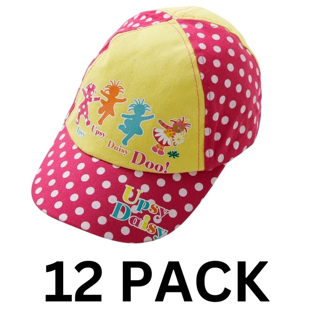 Job Lot Car Booter Wholesale Bundle Girls Summer Caps Night Garden Red Pk 12