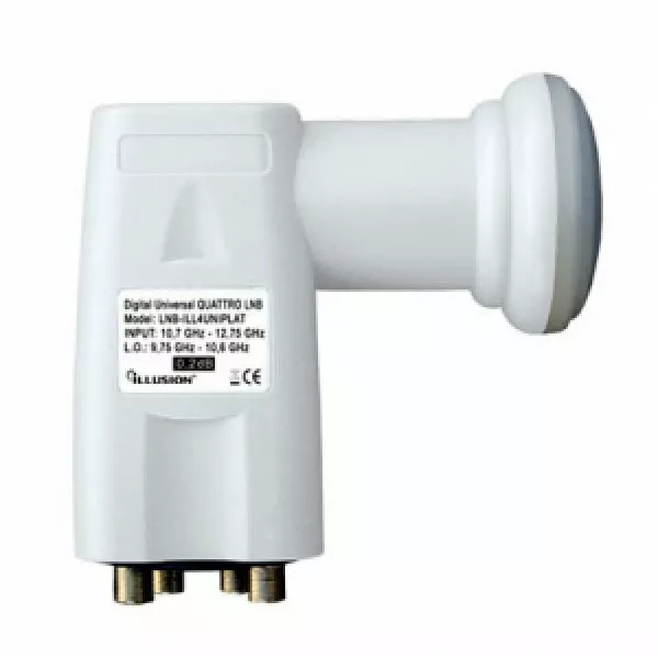 Convertisseur LNB Quattro Illusion Platinum Tecatel