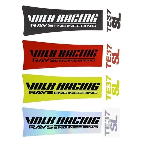 Full Set 8pcs Volk Racing TE37 SL Rays Engineering Wheel Rim Decal Sticker Kit