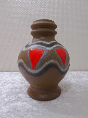 UM Rockabilly Design Vase en Céramique Vintage Um 1950/60-27,5 CM Gras Lave 