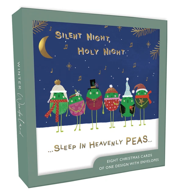 Christmas Tree - 8 X Luxury Christmas Card & Envelopes - Sally Swannell | UK - View #2