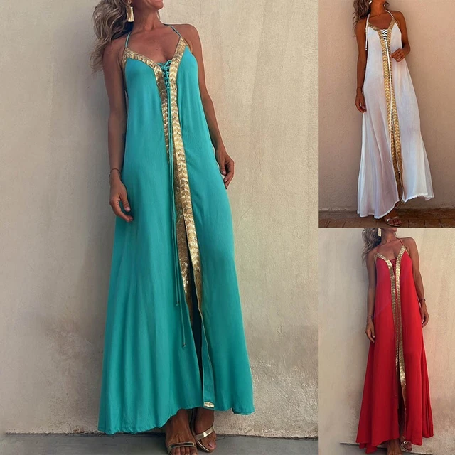 Robe Gothique Femme Halloween - Style Médiéval Steampunk, Corset, Imprimé Bloody - Maxi Sans Manches