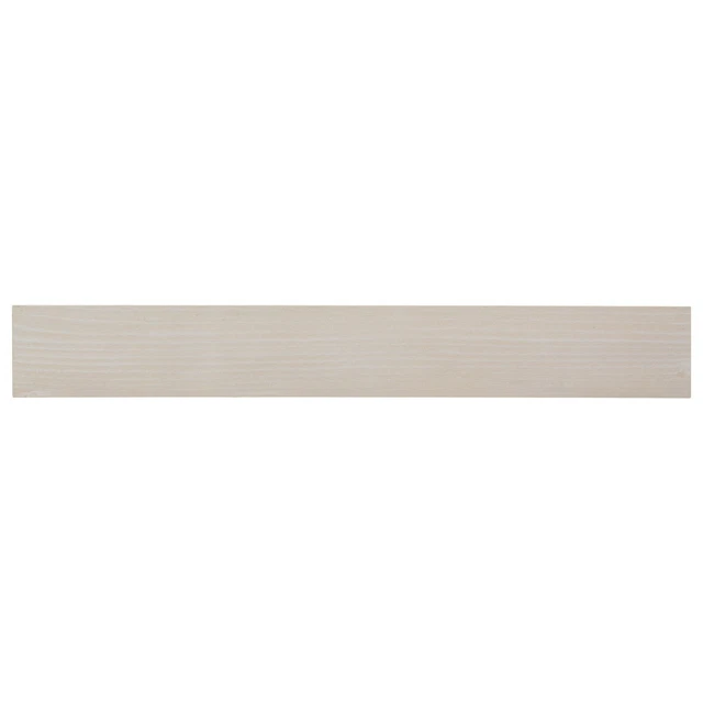 Rustic 3.25x24 Peel & Stick Rectangular White Wood Textured Mosaic Tile MTO0777