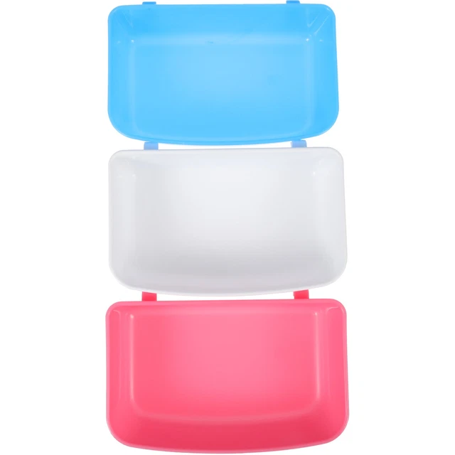 3 Pcs Bird Food Box Parrot Cage Food Bowl Clamp Bird Feeding Dish Manger