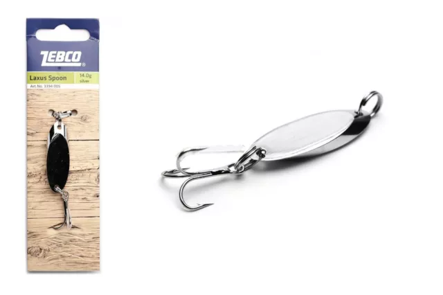 Laxus Spoon Silver Lure / Spinner (Bass Wedge) Zebco - All Sizes