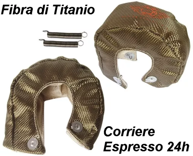 PROTEZIONE TERMICA TURBO in TITANIO  T25 T28 T3 . GT25 GT28 GT30, GT32, GT35,