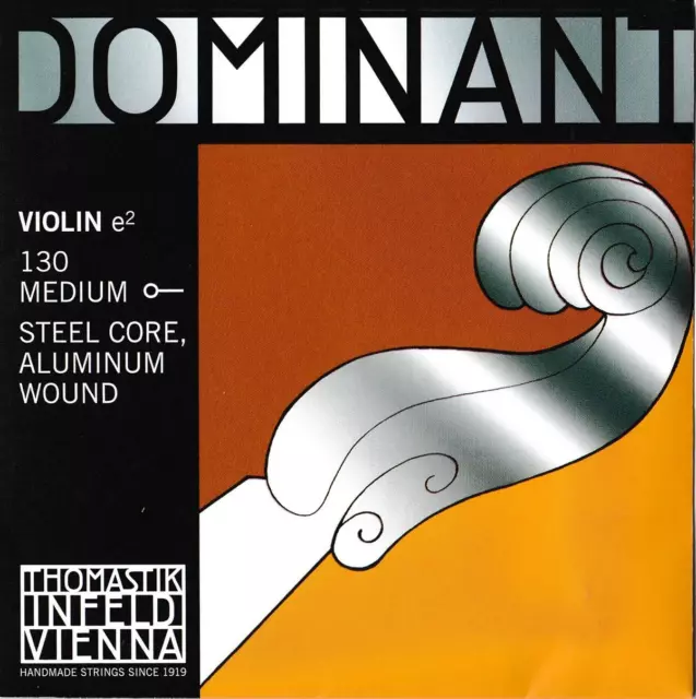 Thomastik Single string for Violin 4/4 Dominant - E-string steel core, Aluminium