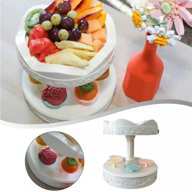 Table à dessert carrousel rotative présentez vos gâteaux avec présentoir à